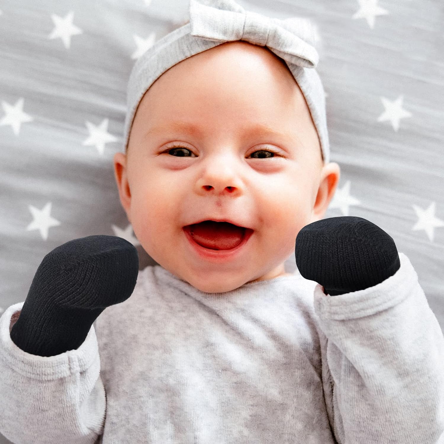 9 Pairs Baby Winter Mittens for 0-6 Months Baby No Scratch Newborn Mittens Glove Infant Warm Glove - Image 5